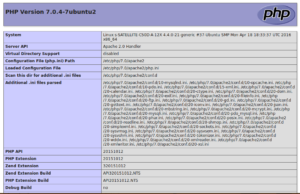 phpinfo